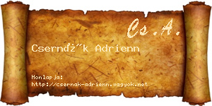 Csernák Adrienn névjegykártya