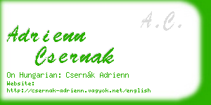 adrienn csernak business card